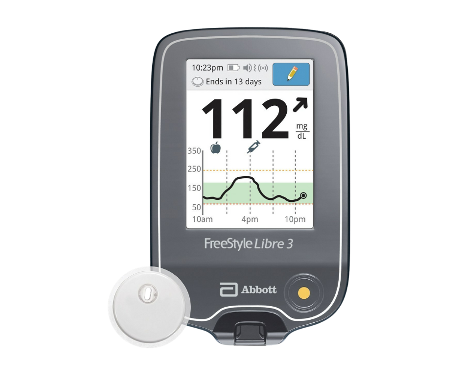 Freestyle Libre continuous glucose monitor device and transmitter